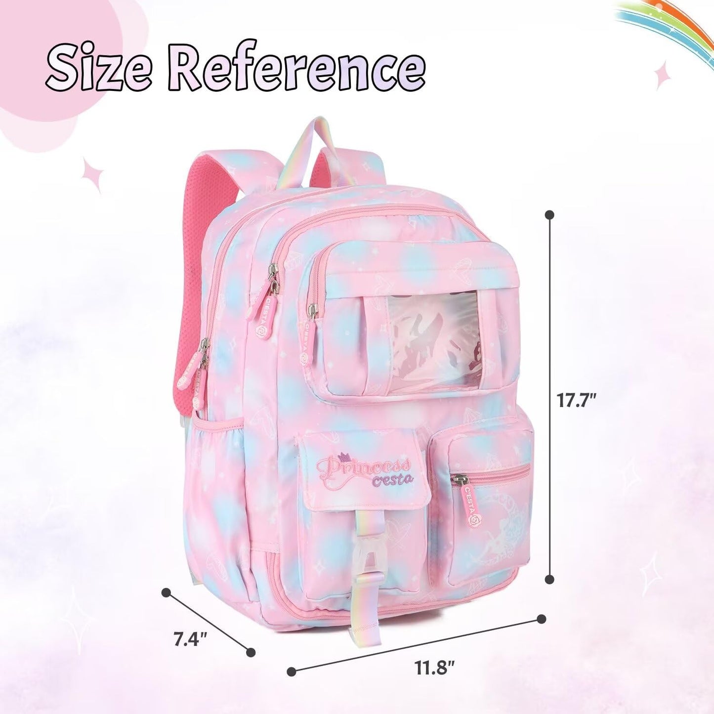 PRINCESS- KIDS SCHOOL BAG- GR 1 TO GR 3