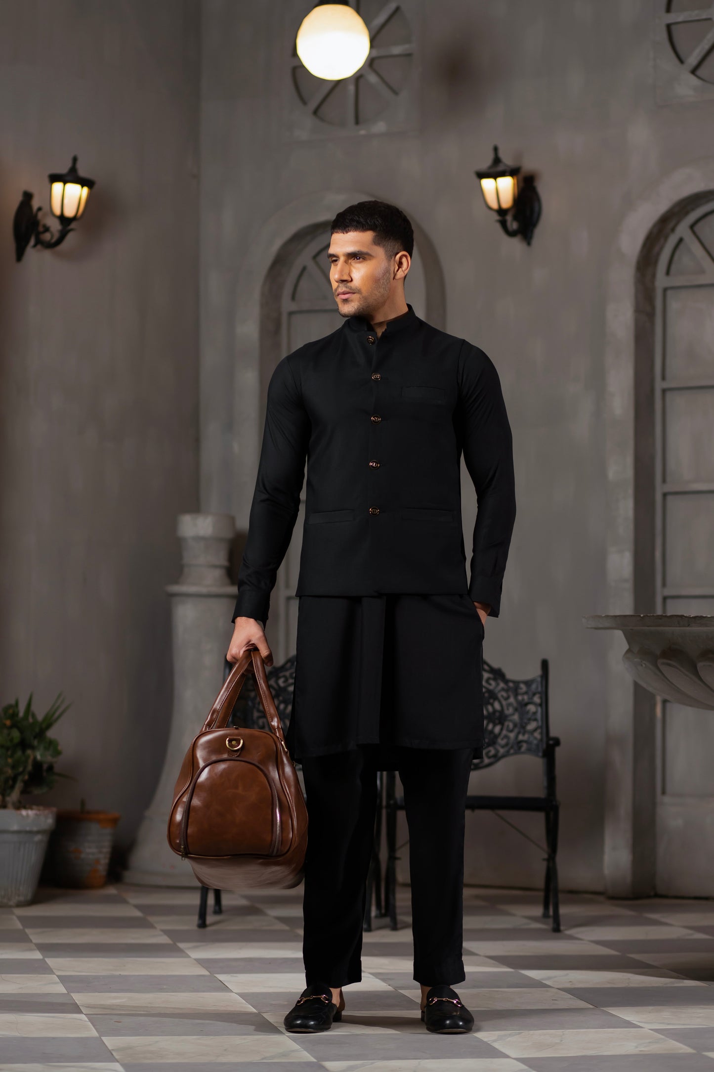 Hashtags Duffel Bag Brown