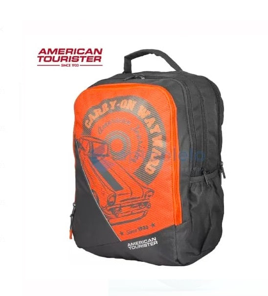 AMERICAN TOURISTER Large 35 L Backpack/SCHOOL BAG 03 (Red, Black)