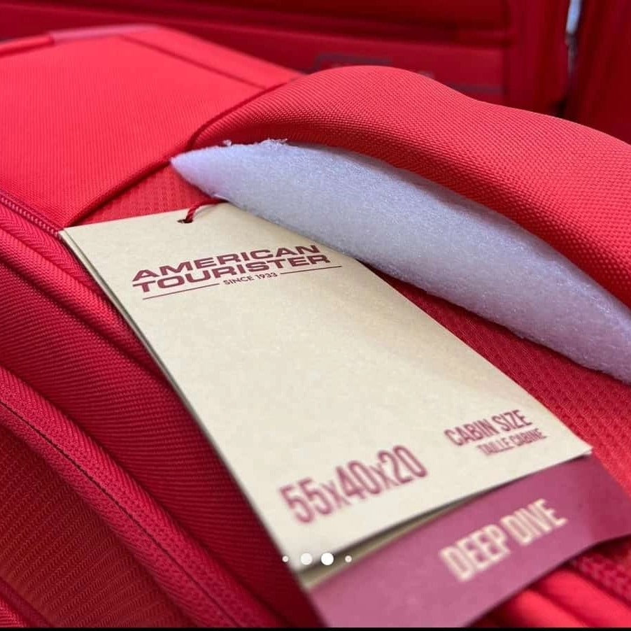 American Tourister Deep Dive - Set of 3 Expandable Red