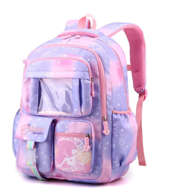 PRINCESS- KIDS SCHOOL BAG PURPLE - GR 3 TO GR 6