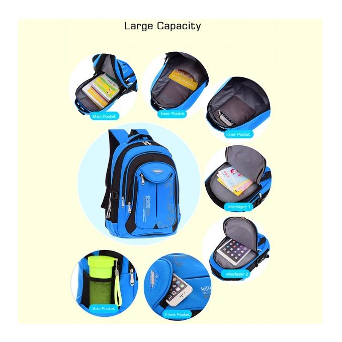 Python School Bag - Blue