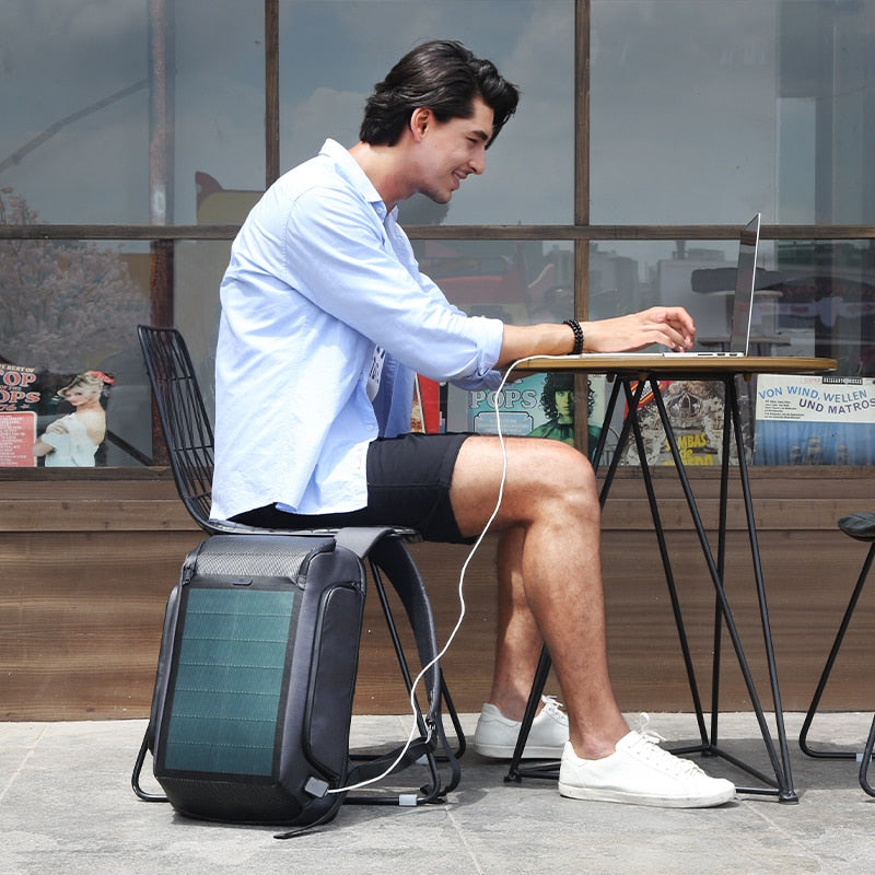 Kingsons Beam Backpack/SCHOOL BAG - The Most Advanced Solar Power Backpack - Waterproof, Anti-Theft Laptop Bag