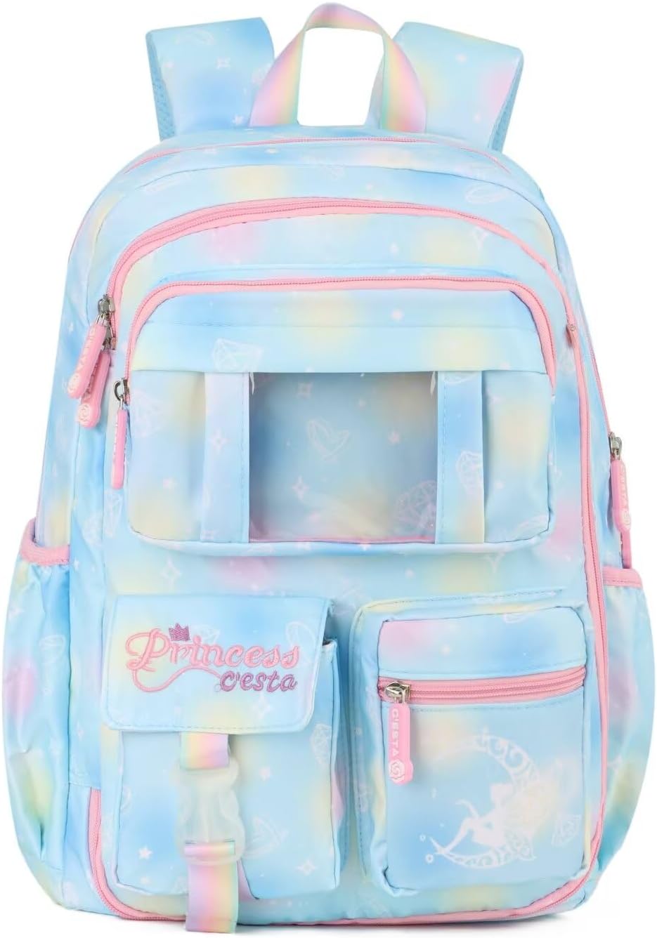 PRINCESS-KIDS SCHOOL BAG BLUE- GR 3 TO GR 6