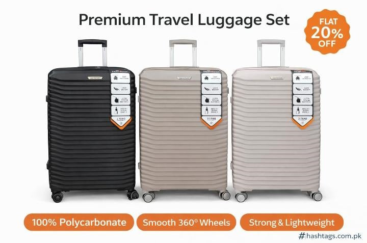 AIRBORN LUGGAGE - HARD BLACK