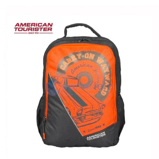 AMERICAN TOURISTER Large 35 L Backpack/SCHOOL BAG 03 (Red, Black)