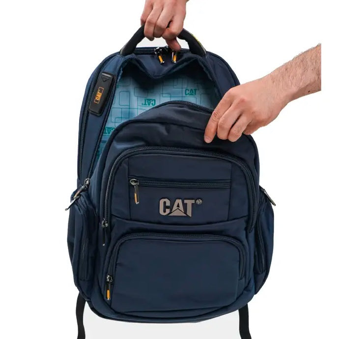 CAT SCHOOL BAG/LAPTOP BACKPACK - BLUE