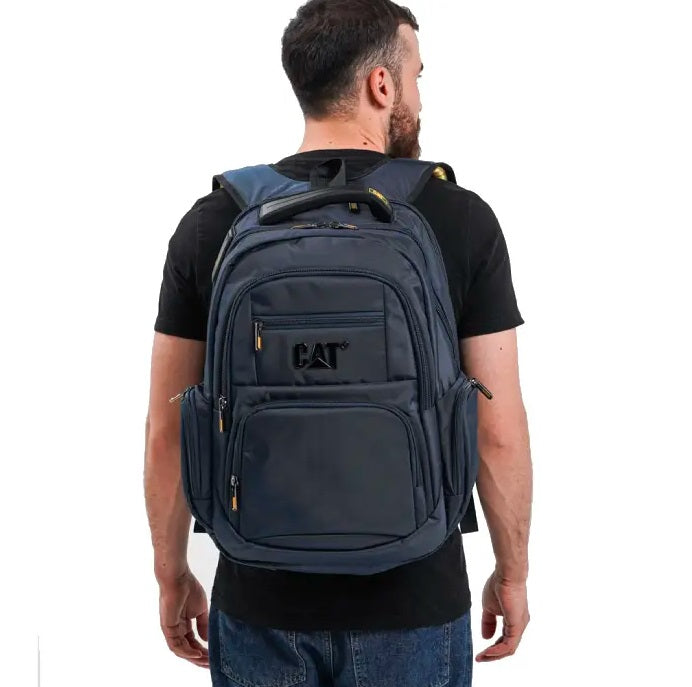 CAT SCHOOL BAG/LAPTOP BACKPACK - BLUE