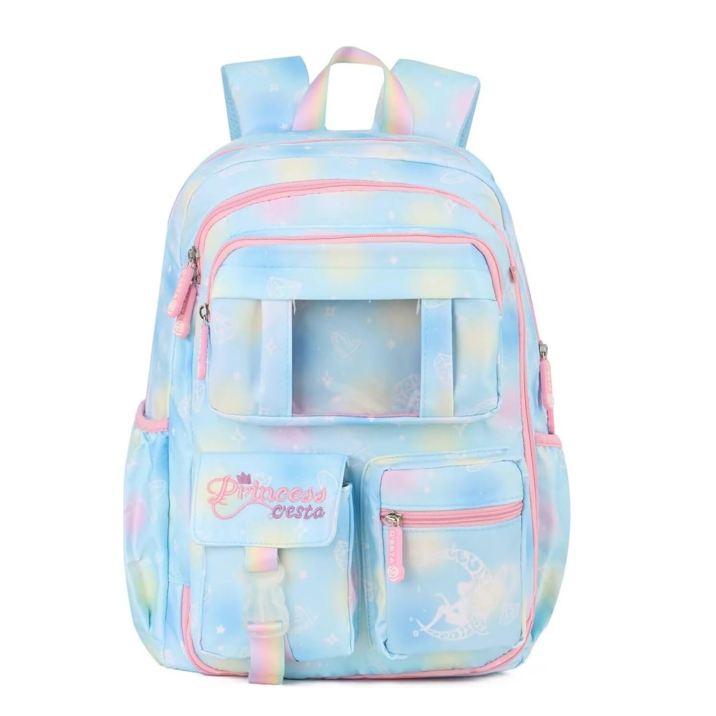 PRINCESS-KIDS SCHOOL BAG BLUE- GR 3 TO GR 6