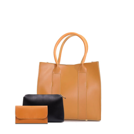 TOTE ALBERTA YELLOW 3Pcs Bagset