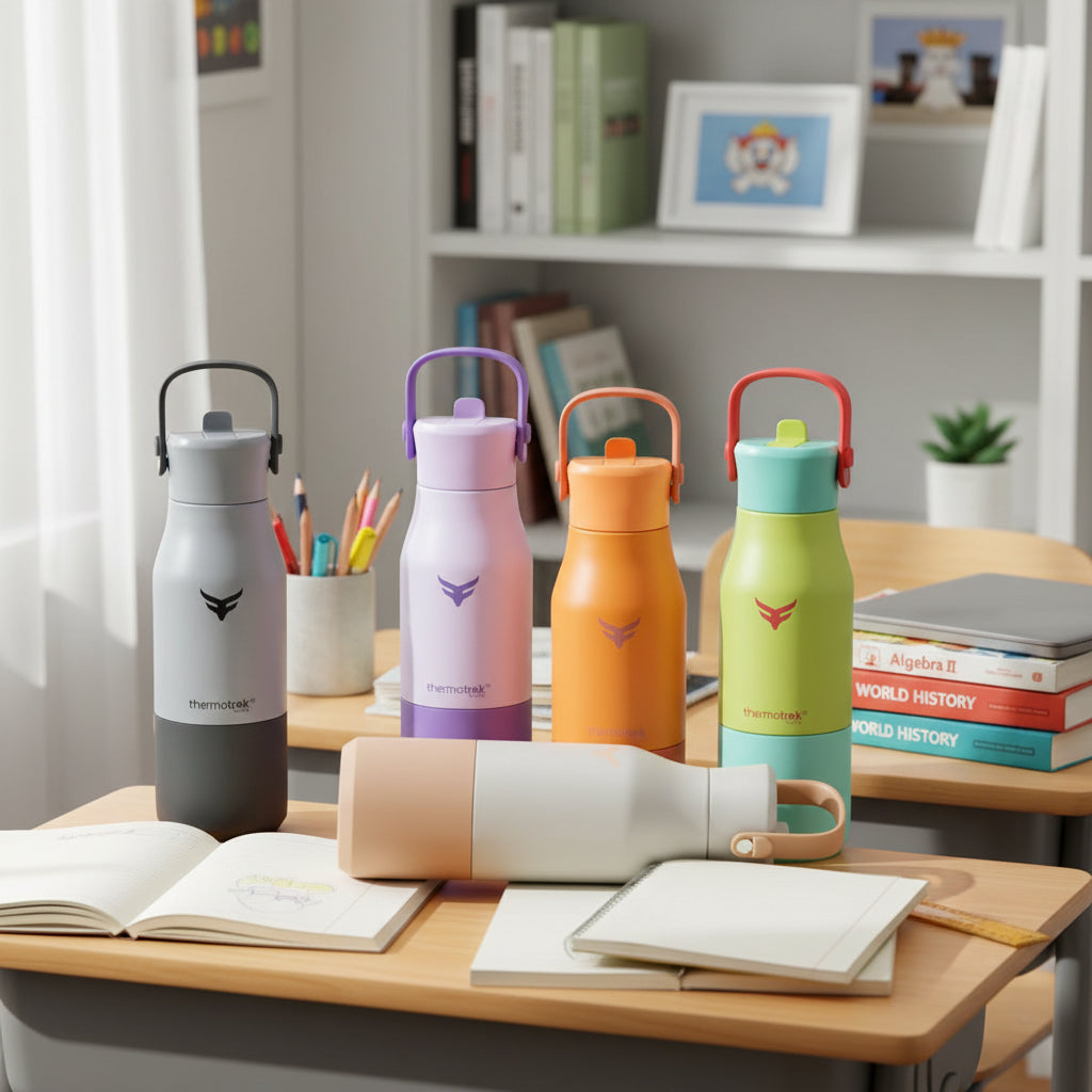 Thermotrek Hashtag Handle Vacuum Insulated Stainless Steel Bottle — 650ml