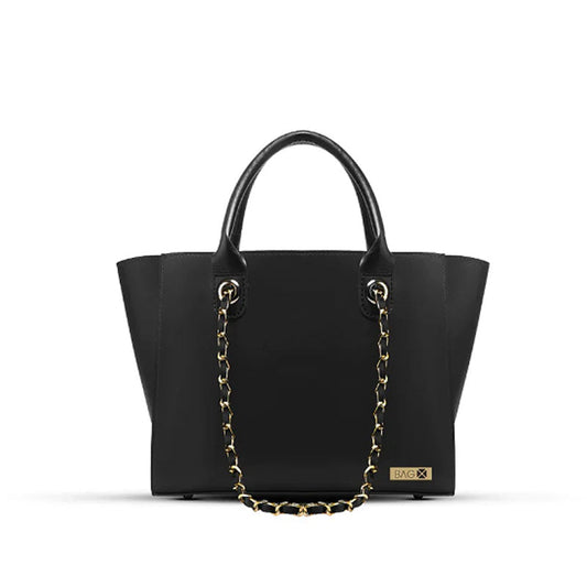 Plush Black Handbag