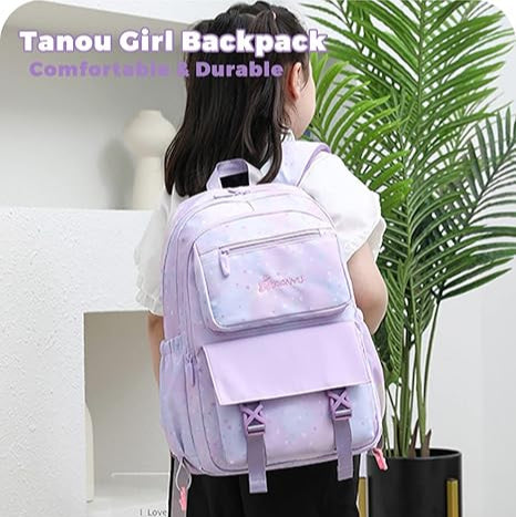 TANOU GIRLS SCHOOL BAG - CLASS 3 TO 6